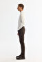Men's Brown Classic Waist Vintage Washed Elastane Berlin Slim Fit Jean Trousers A42Y3532 - 3