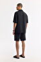 Men's Black Polo Collar Soft Touch Short Sleeve Comfort Fit Shirt A51Y2140 - 4
