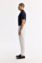 Men's White Classic Waist Viscose Blended Bi-Stretch Trousers A51Y3049 - 2