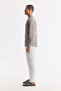 Men's Gray Judge Collar 100% Linen Comfort Fit Shirt B002035 - 3