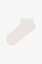 Purple Gray Floral Jacquard 5 Pairs of Booties Socks - 3