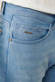 Men's Blue Vintage Washed Flexible Cotton Berlin Slim Fit Jean Trousers A41Y3506 - 7