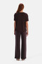 Brown Modal Ribbed Detailed Trousers - 2