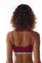 Burgundy Harvard Bralet with Removable Pads - 6