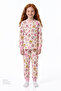 Girls Kindly Friends Cotton Long Sleeve 2 Piece Pajama Set - 4