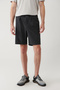 Men's Anthracite Elastic Waist Lace-Up Water Repellent Bi-Stretch Relaxed Fit Shorts A41Y3635 - 2