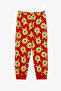 Girls' Red Winnie the Pooh Cotton Short Sleeve Pajama Set - 3