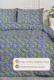 Talia 100% Cotton Double Elastic Sheet Duvet Cover Set Navy Blue - 2
