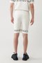 Men's White Side Pocket Printed Soft Touch Regular Fit Shorts A41Y3646 - 4