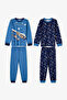 Boy's Blue Story Friends Cotton Long Sleeve 2-Piece Pajama Set