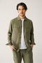 Men's Khaki Classic Collar 100% Linen Comfort Fit Shirt A41Y2087 - 3