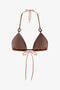 Kacie Triangle Zigzag Patterned Bikini Top - 6
