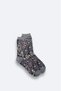 Men's Anthracite Cotton Patterned Socks A42Y8523 - 2