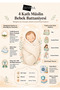 100% Cotton 4 Layer Muslin Baby Blanket Swaddle Baby Blue (for Baby & Child) 110X110Cm - 7