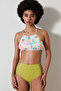 High Fashion Oil Green Bikini Bottom - 5