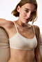 Traceless Ceramic Beige 24 Hour Cotton Mini Removable Pad Bralet - 3