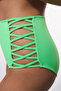 Green High Fashion High Waist Bikini Bottom - 5