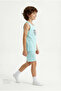 Boy's Mint Green Adventure Await Short Sleeve 2-Piece Pajama Set - 4