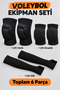 Triple Volleyball Set 1 Pair Volleyball Gloves 1 Pair Volleyball Knee Pads 1 Pair Volleyball Elbow Pads