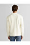 Men's Cream Relaxed Fit Polo Collar Long Sleeve T-Shirt - 2