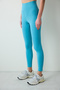 Green High Waist Recovery Ankle Length Form Leggings