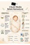 100% Cotton 4-Layer Muslin Blanket with Stitched Edges and Blue Stripes (for Babies & Children) 100X100Cm - 6