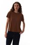 Brown Modal Crew Neck T-Shirt