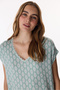 Green Alia Floral Lace Short Sleeve Nightgown - 3