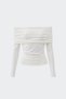 Ecru Lilly Off-The-Shoulder Blouse - 5
