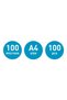 A4 SHEET 100 MICRONS 100/PACK UDT - 4