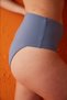 Dark Blue Clean Vintage High Waist Bikini Bottom - 3