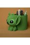 3D Printed Knitted Pencil Holder - Cute Character Desk Organizer - Green Bzeldr05 - 3