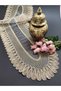 Beige Runner with Velvet Detail (120X30Cm) - 2