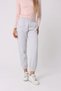 Defy's Women's Fleece Lined 3 Yarn Regular Fit Grey Jogger Sweatpants with Elastic Waist and Cuffs - 6