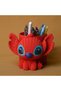 3D Printed Knitted Pen Holder - Cute Character Desk Pen Organizer - Red Bzeldr05