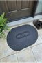 Home Oval Gray Outdoor Door Mat Welcome 40X60 - 2