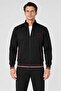 Men's Regular Fit Cotton Zippered Stripe Detail Stretch Fabric Tracksuit Set - 3