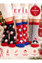Christmas Themed 3-Piece Girls'/Boys' Towel Socks - 2