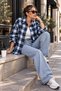 Cotton Plaid Lumberjack Shirt Oversized - 2