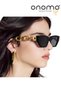 Life Women's Sunglasses Black with Gold Color Detail