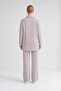 Sim Detailed Cashmere Double Set Mink - 3