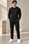 Men's Jacquard Steel Knitted Regular Elastic Waist Drawstring Zipper Comfortable J Jogger Pants Trousers - 3