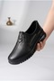 Women's Genuine Leather Flexible Side Strap Metal Detailed Thick Sole Orthopedic Casual Shoes Slip-On Product Description: - 3