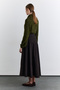 Buy Detailled Wide Skirt Brown - 7