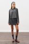 Belt Detail Mini Skirt Anthracite - 7