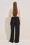 Textured Tie Trousers Black - 6