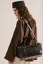 Luca knit handle design bag brown - 2