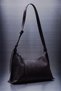 Textured Leather Shoulder Bag Brown