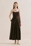 Linen Mixed Natural Skirt Pants Brown