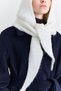 Soft Textured Tie-Up Headband Ecru - 3